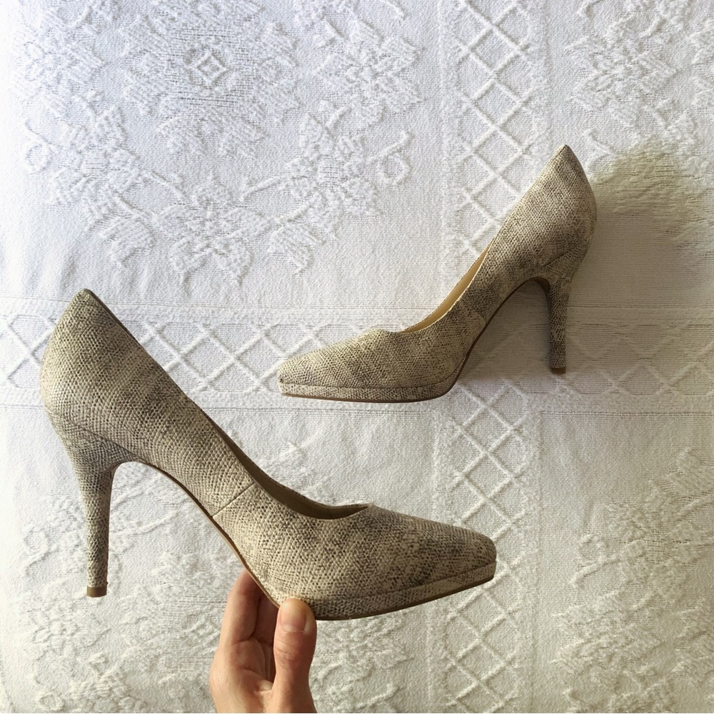 Nine West Snake Skin Print Heel